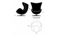 Fotel EGG 3316  HALLINGDAL Fritz Hansen