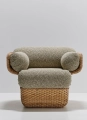 GUBI fotel BASKET LOUNGE CHAIR