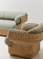 GUBI fotel BASKET LOUNGE CHAIR