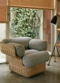 GUBI fotel BASKET LOUNGE CHAIR