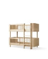Łóżko pietrowe Mini+ low bunk Wood OAK Oliver Furniture