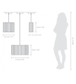 LAMPA Z DREWNA KOMOREBI MINI  różne warianty