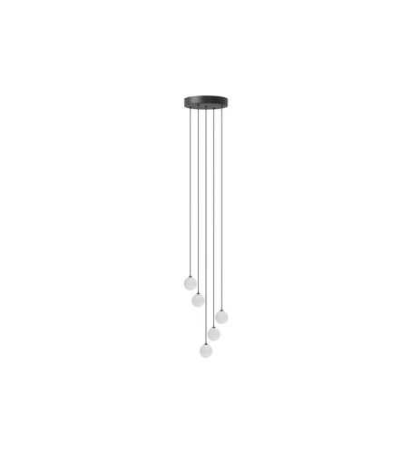 ZAWIESZENIE DO LAMP ROSETTE MINI CLUSTER 5 G4 UMAGE - PIĘĆ PRZEWODÓW, CZARNE