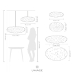 LAMPA Z PIÓR EOS ESTHER MEDIUM  UMAGE  60 X 39 CM różne warianty