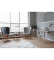 FOTEL THE READER OAK UMAGE TAPICEROWANIE TKANINAMI KVADRAT różne warianty