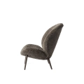 Fotel Lodge Lounge Chair - Vipp466 Curly 07 / Dark Oak
