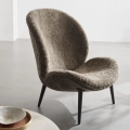 Fotel Lodge Lounge Chair - Vipp466 Curly 07 / Dark Oak