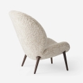 Fotel Lodge Lounge Chair - Vipp466 Curly 09 / Dark Oak