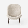 Fotel Lodge Lounge Chair - Vipp466 Curly 09 / Dark Oak