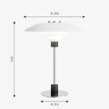 LOUIS POULSEN lampa stołowa PH 4/3 biała