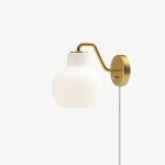 LOUIS POULSEN lampa ścienna VL RING CROWN 1 miedź/ szkło opalowe