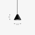 LOUIS POULSEN lampa wisząca KEGLEN 17,5 cm różne warianty