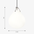 LOUIS POULSEN lampa wisząca MOSER szkło opalowe różne warianty