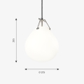 LOUIS POULSEN lampa wisząca MOSER szkło opalowe różne warianty
