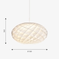 LOUIS POULSEN lampa wisząca PATERA OVAL biała