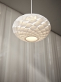 LOUIS POULSEN lampa wisząca PATERA OVAL biała