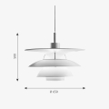 LOUIS POULSEN lampa wisząca PH 6½-6 biała