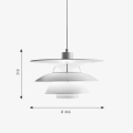 LOUIS POULSEN lampa wisząca PH 5-4½ biała