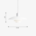 LOUIS POULSEN lampa wisząca PH 4/3 biała