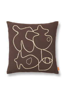 Poduszka Figure 50x50cm Coffee/Sand Ferm Living 