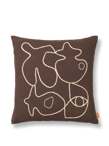 Poduszka Figure 50x50cm Coffee/Sand Ferm Living 