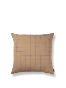 Poduszka Grid 50x50cm Brown Cotton Ferm Living 