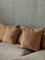 Poduszka Grid 50x50cm Brown Cotton Ferm Living 
