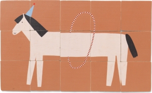 Puzzle Two-Sided koń i mors Ferm Living