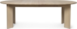 Stół Bevel rozkładany x 2 White Oiled Beech Ø117-217cm  Ferm Living