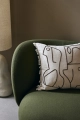 Poszewka na poduszkę Figure 50 x 50 cm złamana biel Ferm Living 