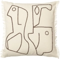 Poszewka na poduszkę Figure 50 x 50 cm złamana biel Ferm Living 