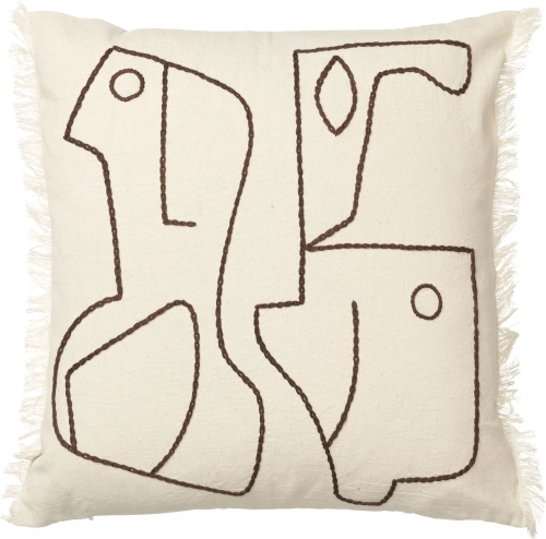 Poszewka na poduszkę Figure 50 x 50 cm złamana biel Ferm Living 