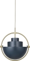 Lampa wisząca MULTI-LITE mosiądz/granatowa Ø 32 cm Gubi