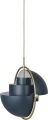 Lampa wisząca MULTI-LITE mosiądz/granatowa Ø 32 cm Gubi