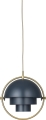 Lampa wisząca MULTI-LITE mosiądz/granatowa Ø 25,5 cm Gubi 