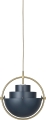 Lampa wisząca MULTI-LITE mosiądz/granatowa Ø 25,5 cm Gubi 