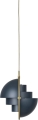 Lampa wisząca MULTI-LITE mosiądz/granatowa Ø 25,5 cm Gubi 