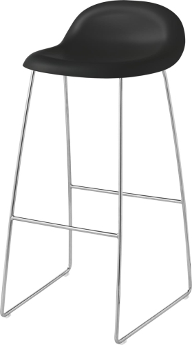 Stołek barowy 3D SLEDGE 75 chrom Gubi  