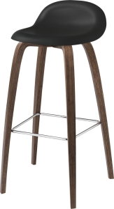 Stołek barowy 3D SLEDGE 75 orzech amerykański + plastik Gubi 