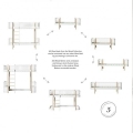Łóżko LOW LOFT na niskiej antresoli 138cm Wood Oak/White  Oliver Furniture