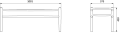 Ławka Weave J163 FDB Møbler różne kolory 