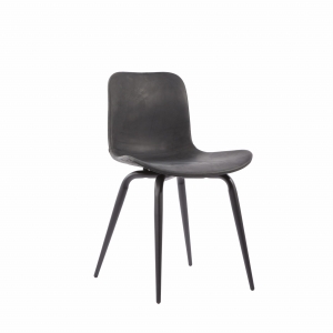 NORR 11 krzesło LANGUE AVANTGARDE LEATHER antracyt
