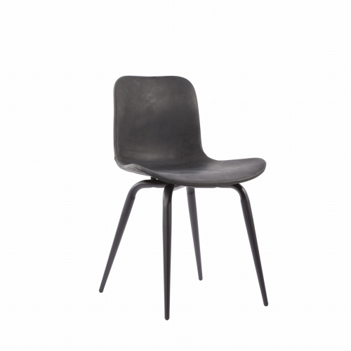 NORR 11 krzesło LANGUE AVANTGARDE LEATHER antracyt