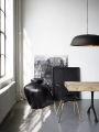 NORR 11 krzesło LANGUE AVANTGARDE LEATHER antracyt