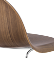 GUBI fotel GUBI 3D sledge base orzech amerykański