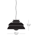 Concert P3 lampa wisząca Fritz Hansen Biała