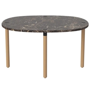 Stolik Kawowy Tuk H;42 Cm Brązowy Marmur Bolia