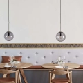 Lampa Wisząca Orb 15 Cm Szara Bolia