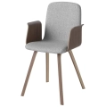 Krzesło Palm Orzech London, Light Grey Bolia