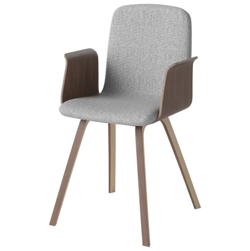 Krzesło Palm Orzech London, Light Grey Bolia